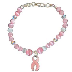 NWT Pink Ribbon Awareness Bracelet #035